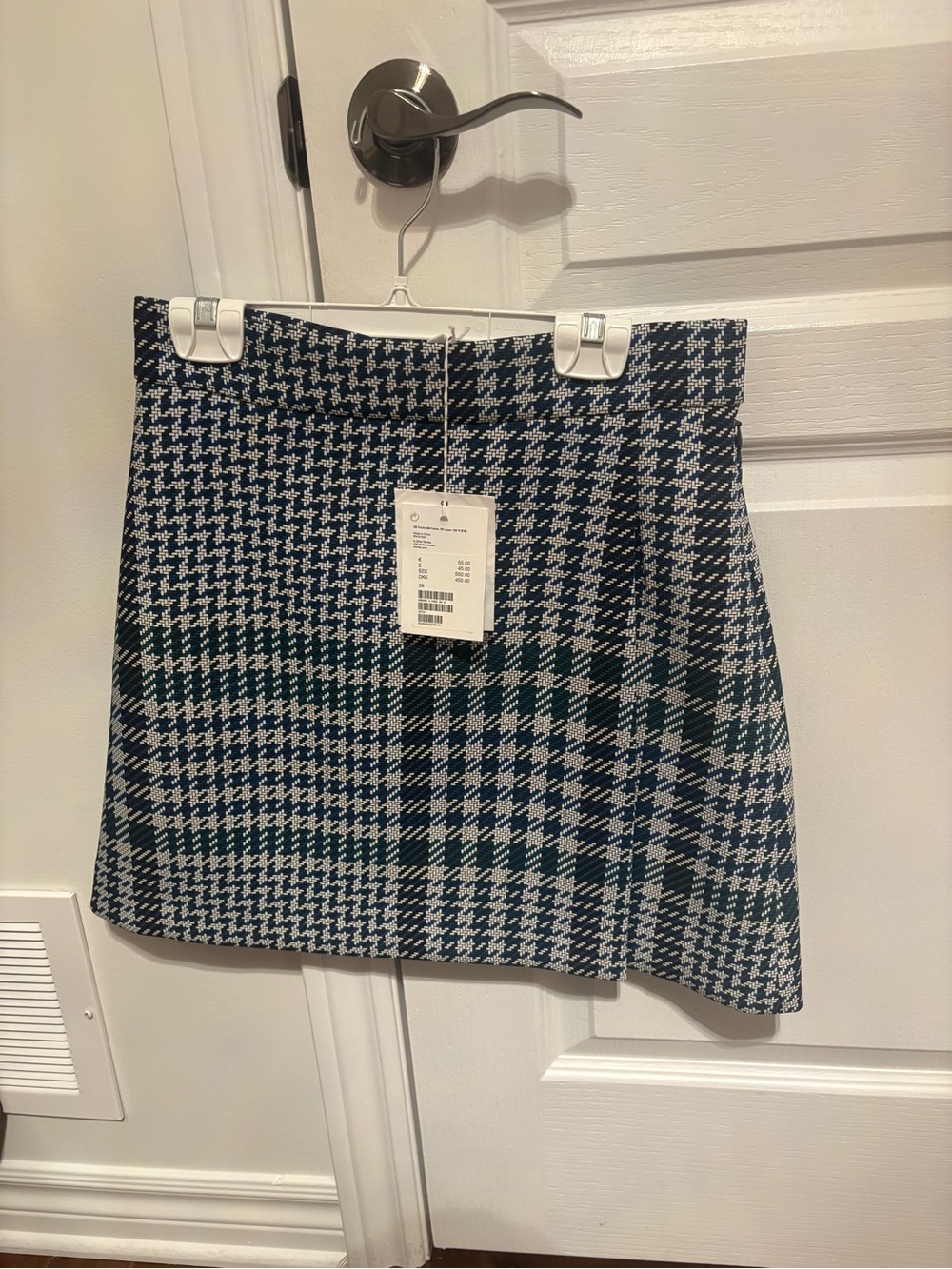 Classic houndstooth wrap mini skirt by & Other Stories